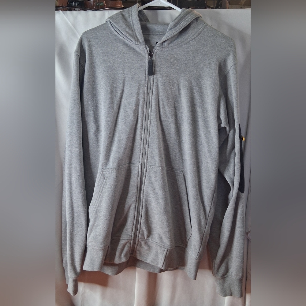 Caterpillar Gray Full Zip Hoodie
